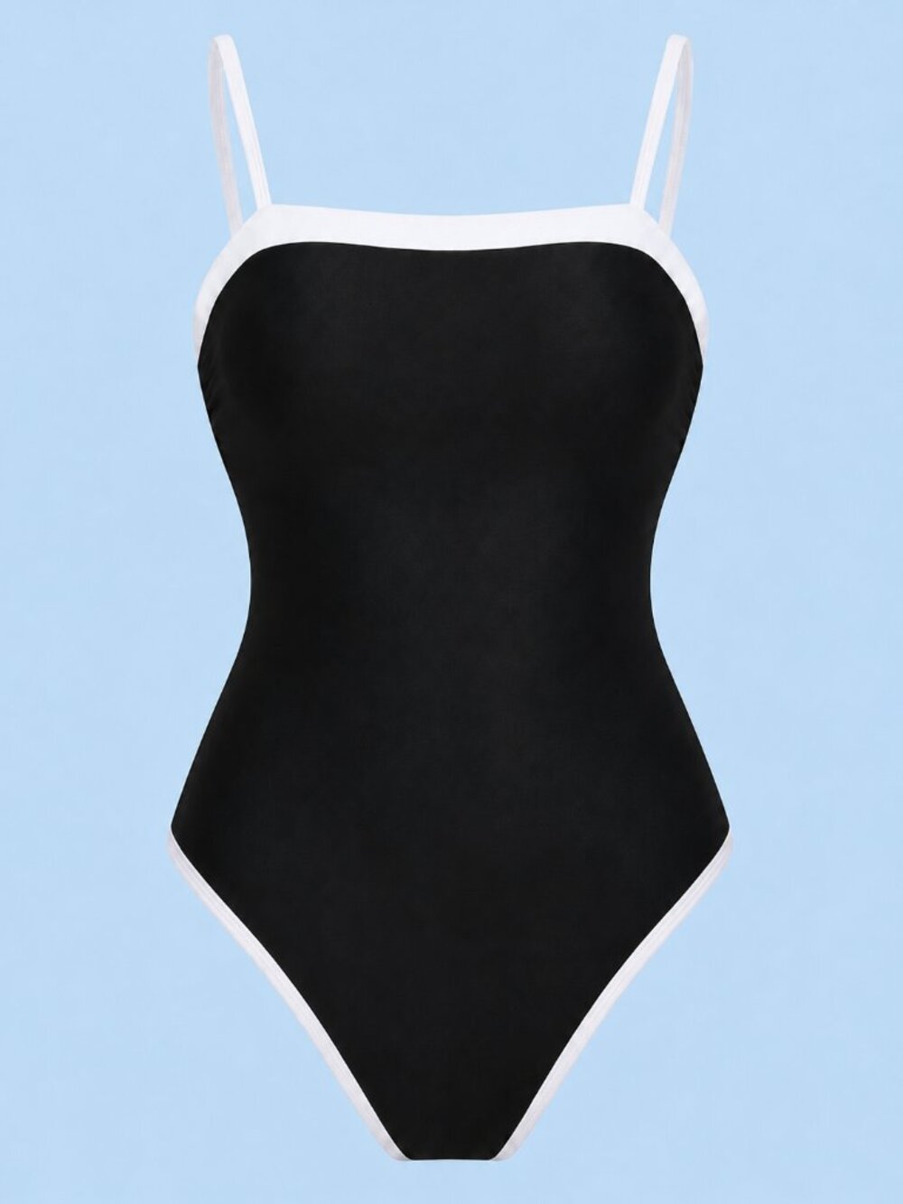 SUUKSESS Women's One Piece Tummy Control Swimsuit-Black-Medium